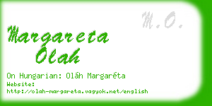 margareta olah business card