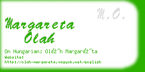 margareta olah business card